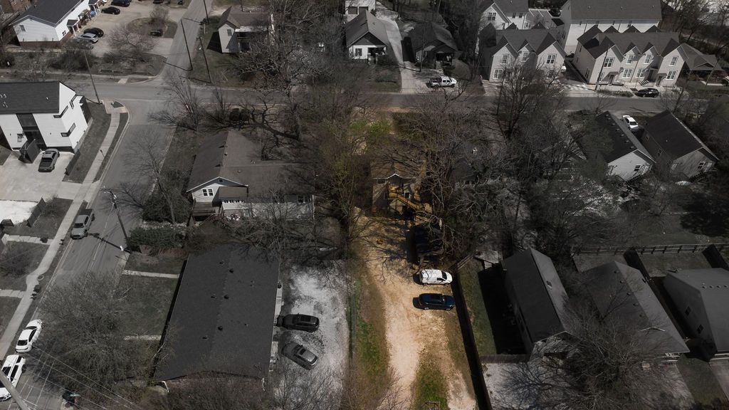 The neighborhood from above