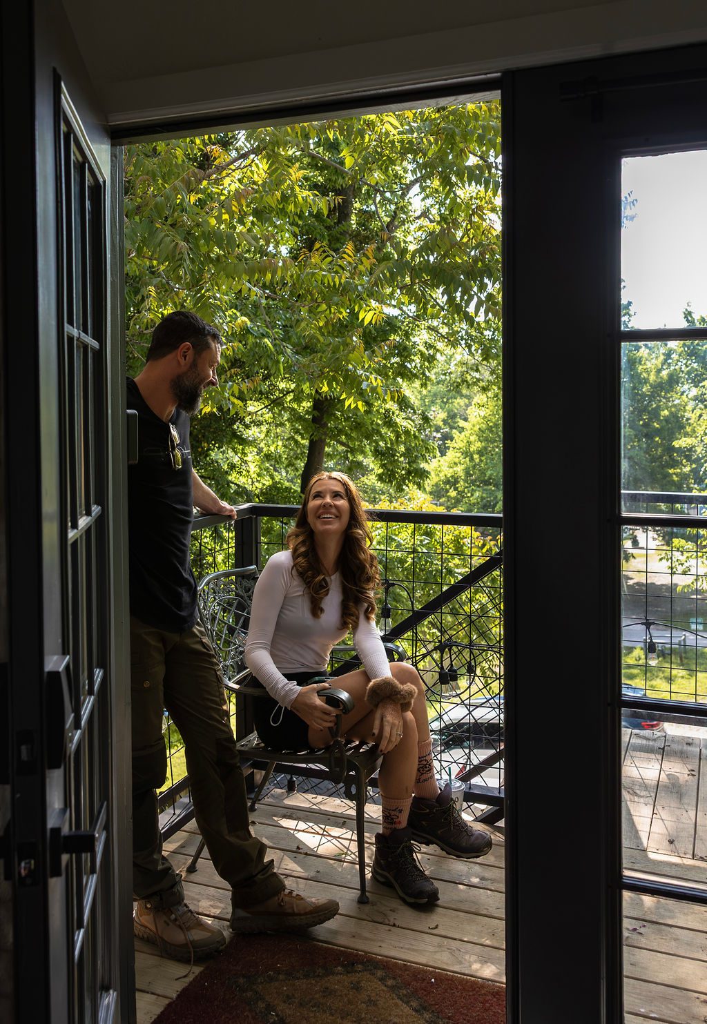 Coffee on the porch