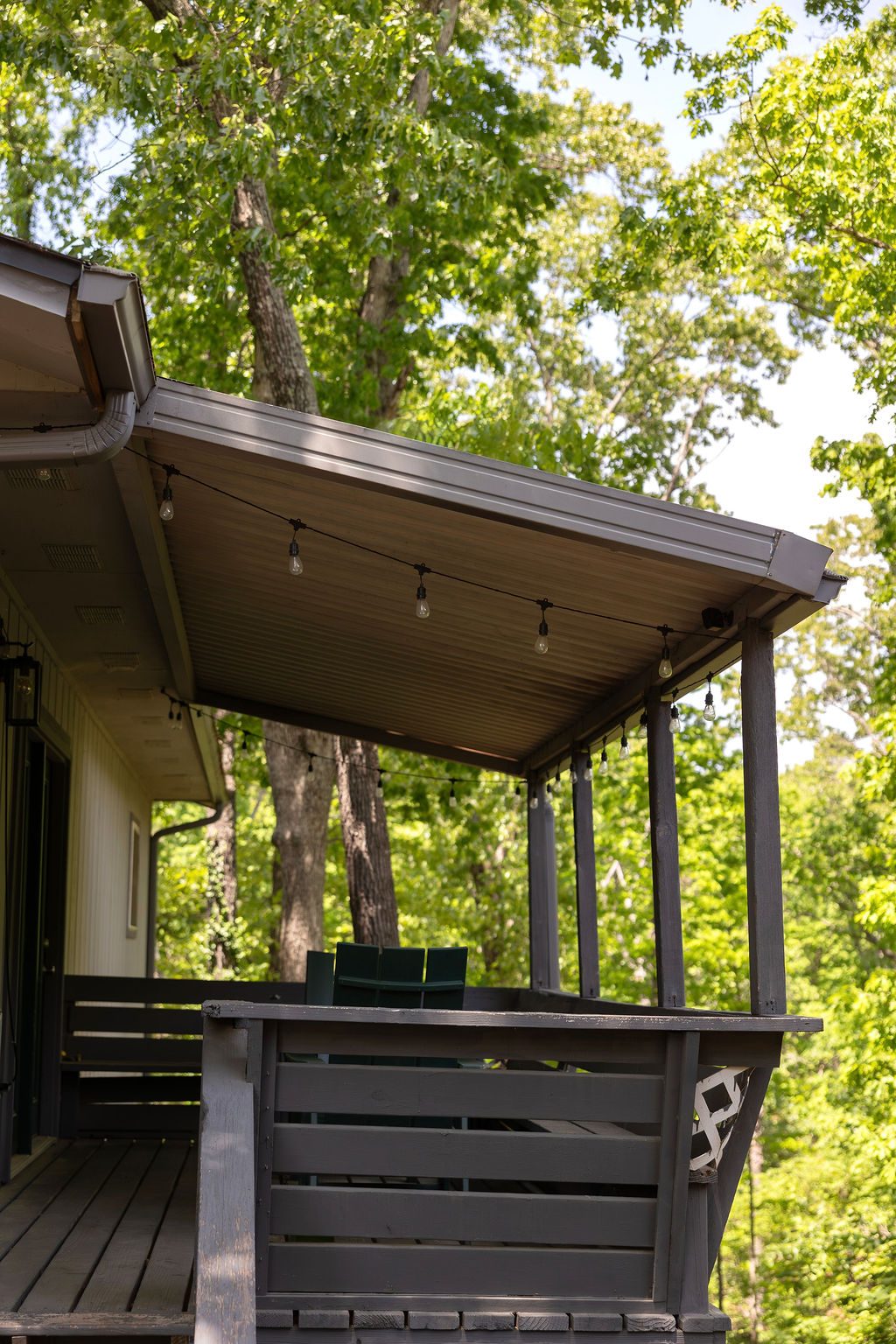 Deck under the trees